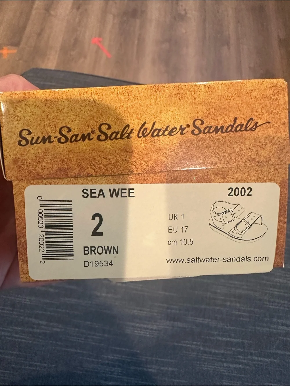Saltwater baby sandals